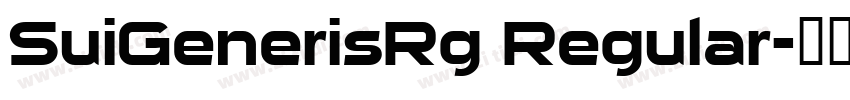 SuiGenerisRg Regular字体转换